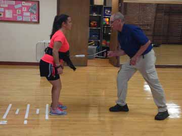 student conducts fall prevention research with alumnus 