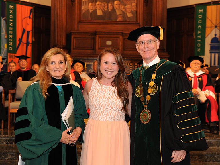 Kathleen White at 2014 Spring Honors Convocation