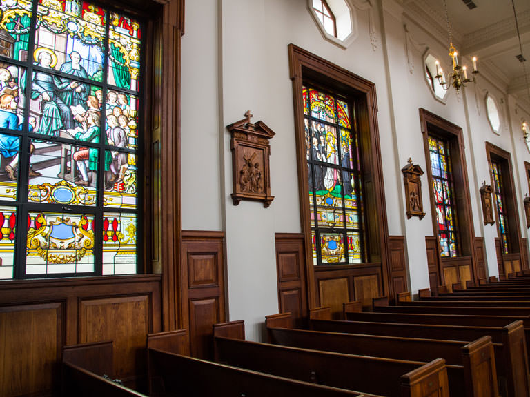 Stained Glass Windows in Chapel