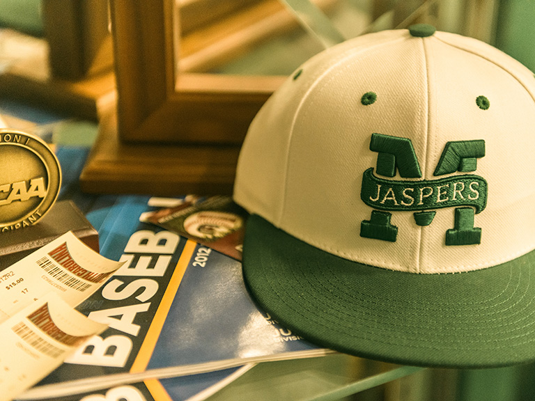 Manhattan College Jaspers hat among NCAA Tournament memorabilia