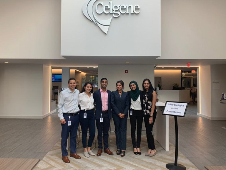 Farzana Begum and colleagues at Celgene